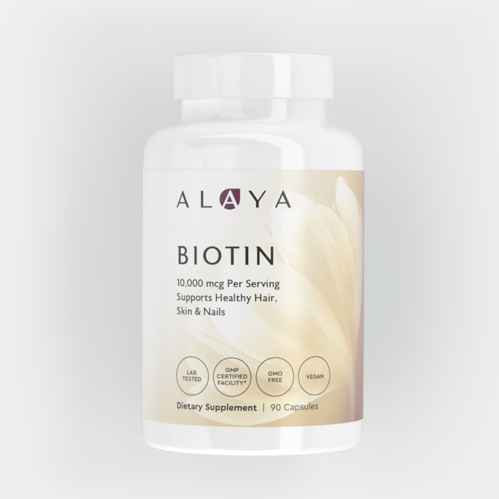 Alaya Naturals Biotin product packaging
