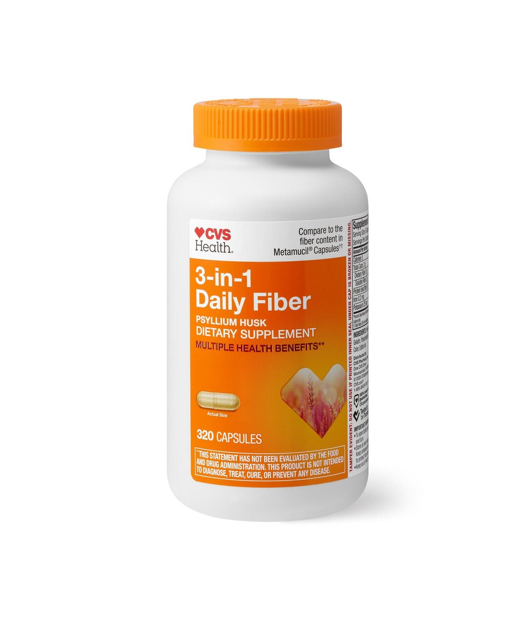CVS Health 3 in 1 Daily Fiber product packaging