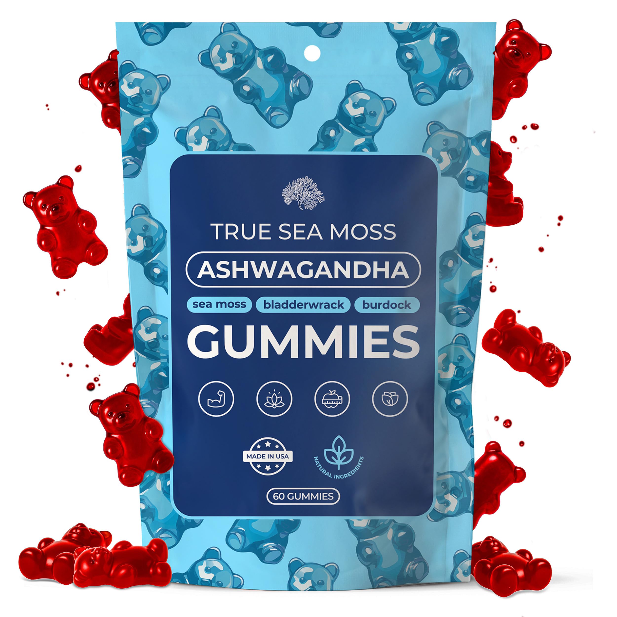 True Sea Moss Ashwagandha product packaging