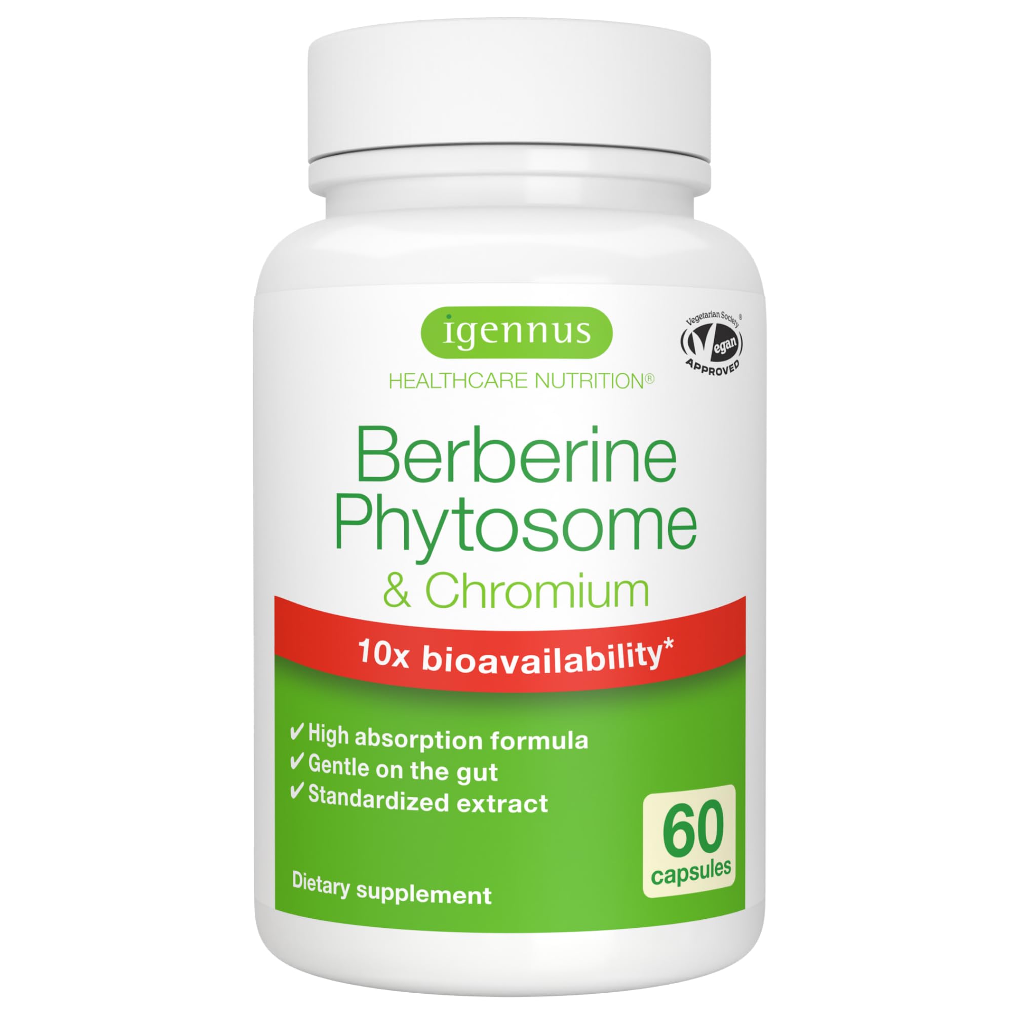 Igennus Healthcare Nutrition Berberine Phytosome & Chromium product packaging