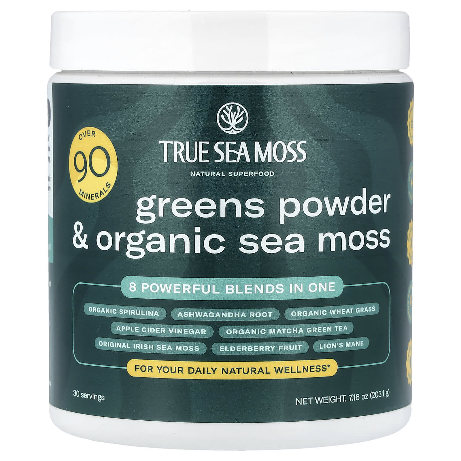 True Sea Moss Green & Organic Sea Moss product packaging