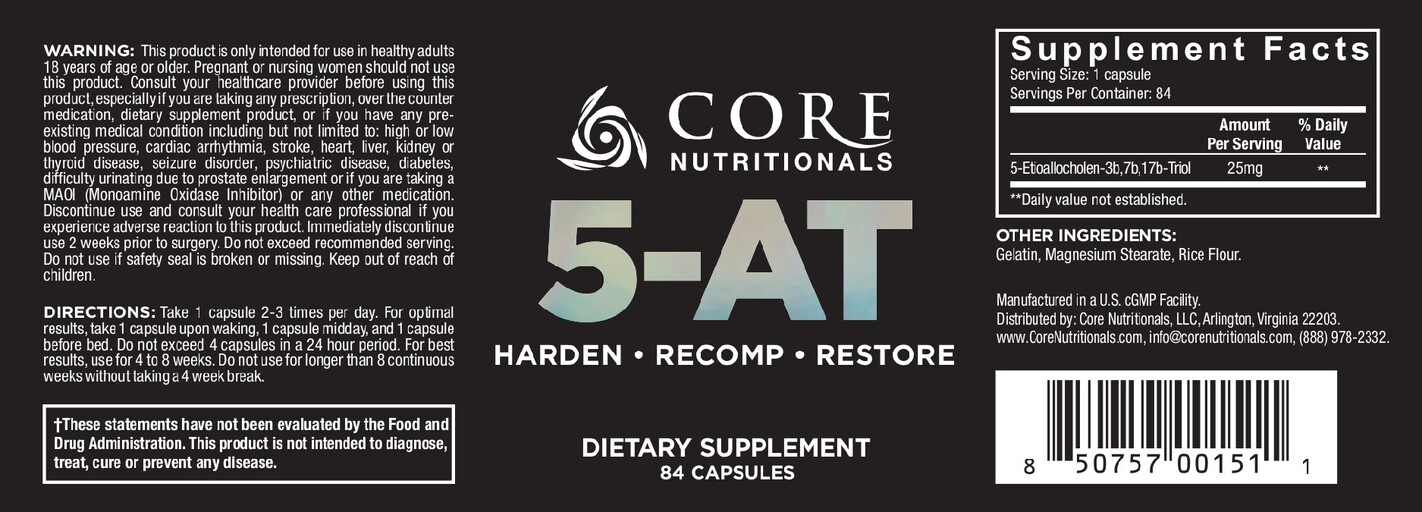 Core Nutritionals 5-AT product packaging