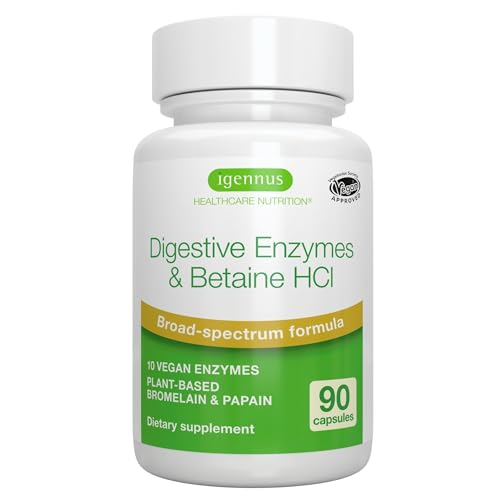 Igennus Healthcare Nutrition Advanced Digestive Enzymes & Betaine HCl product packaging